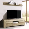 magasin en ligne Mur TV-hifi SKYLINE 2 Portes 1 Tiroir Gris Country 25