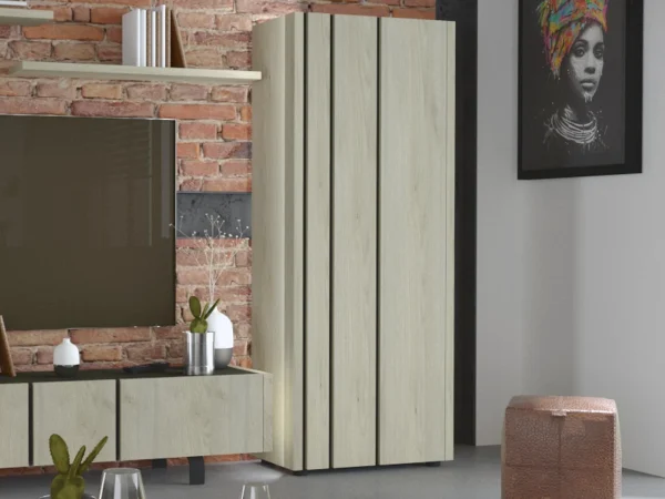 boutique en ligne Armoire De Rangement RUSTY 1 Porte Chêne 1