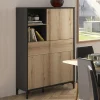 magasin solde Armoire ESTELLE 3 Portes 1 Tiroir Chêne Helvezia 16