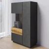 meilleur cadeau Commode SILAC 2 Portes (gauche) Matera/chêne Wotan Avec Led 17