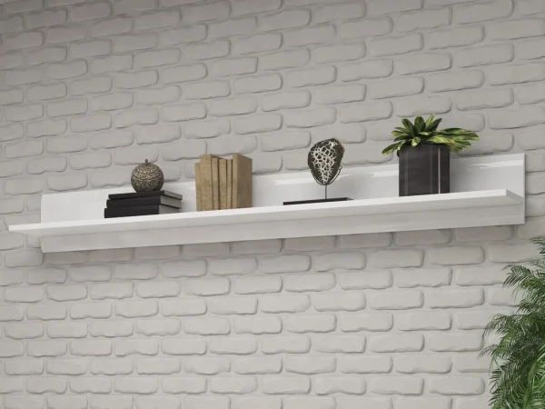 Etagère Murale TULIO 180 Cm Blanc/blanc Laqué grossiste en ligne 1