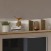 Étagère Murale LARSY 149 Cm Blanc Brillant/chêne Flagstaff magasins pour 17