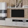 Mur Tv-hifi CARLOS II 3 Portes 1 Tiroir Blanc/blanc Brillant en france 19