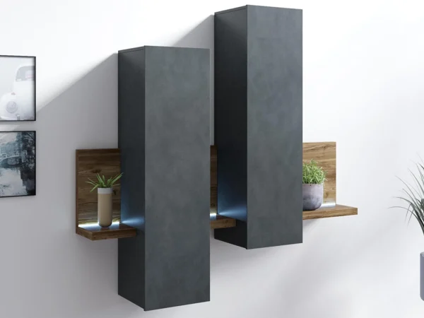 Mur Tv-hifi BOTSWANA 2 Tiroirs 2 Niches Matera/chêne Appenzeller commentaire favorable 3