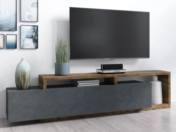 Mur Tv-hifi BOTSWANA 2 Tiroirs 2 Niches Matera/chêne Appenzeller commentaire favorable 5