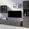 mode pas cher Mur TV-hifi AKY 6 Portes Ardoise Colorée 14