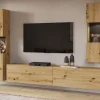 grossiste en ligne Mur Tv-hifi AVATAR 4 Portes Chêne Artisan Avec Led 28