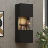 Armoire Murale AVATAR 1 Porte Noir Avec Led exclusivement disponibles 19