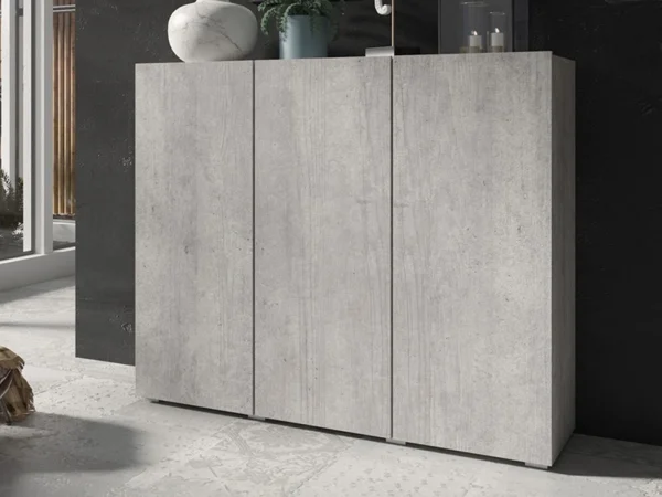 Commode DOLES 3 Portes Béton Colorado boutiqued pas cher 1