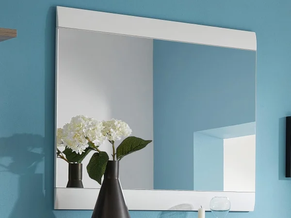 remise en ligne Miroir MACAO Blanc 1