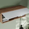 Top ventes Armoire BARIO 1 Porte Abattante Chêne Doré/blanc Mat 20