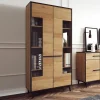 pas cher en ligne Armoire FRIDO 2 Portes Chêne Riviera/noir 22