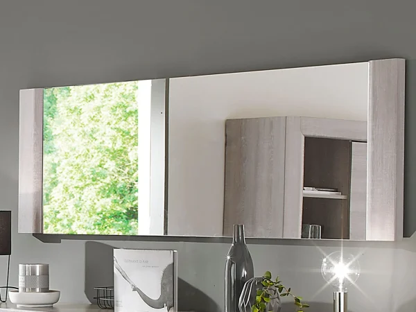 magasin en ligne france Miroir SANDY 190 Cm Chêne Cérusé 1