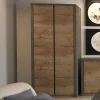 Armoire MONTY 2 Portes Chêne Lefkas/gris en ligne 20