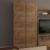 Armoire MONTY 2 Portes Chêne Lefkas marque pas cher 19
