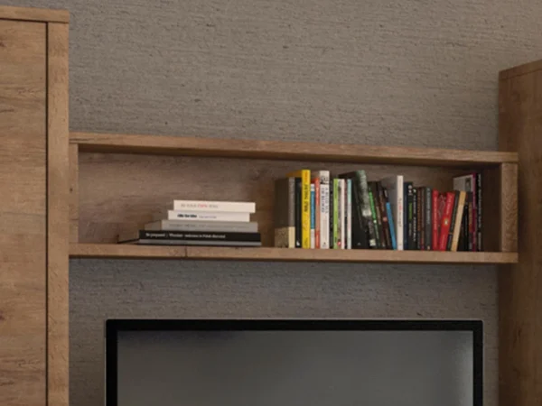 nouveau produit Armoire Murale MONTY 130 Cm Chêne Lefkas 1