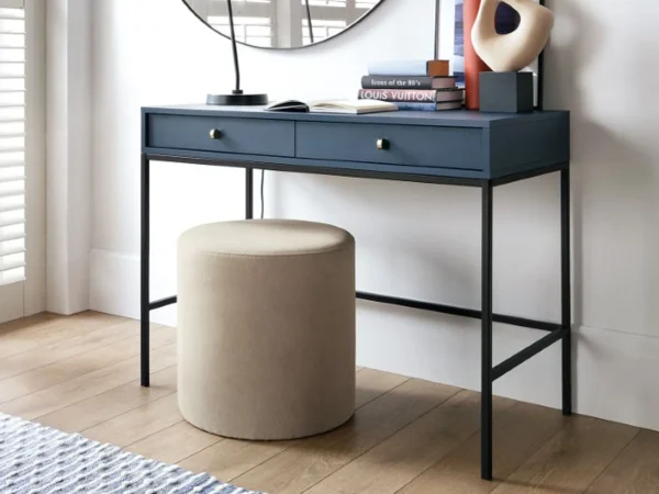 magasin pas cher Console MONAK 2 Tiroirs Bleu Foncé 1