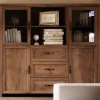 Armoire NEVAS 4 Portes 3 Tiroirs Chêne Lefkas vente luxe pas cher 22