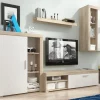 marque pas cher en ligne Mur TV OLIVIA 3 Portes Sonoma/blanc 19