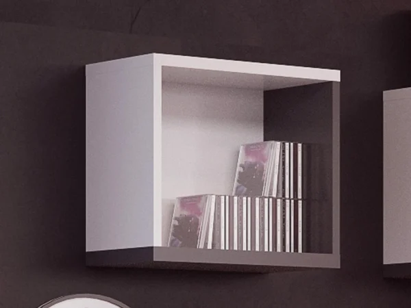 Armoire Murale PHILOPY 1 Niche Blanc/graphite exclusivement disponibles 1