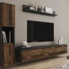 soldes de Noël Mur Tv-hifi PARLO 4 Portes Matera/old Style 17