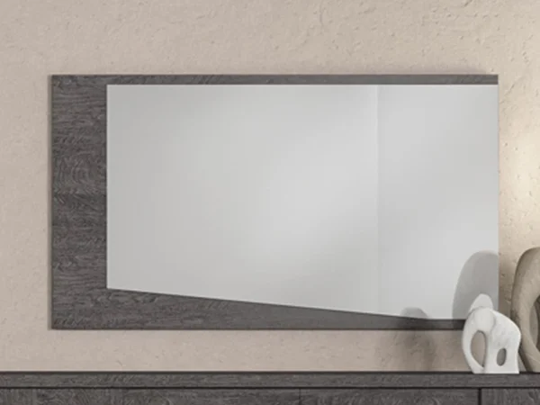 Miroir SAROU 140 Cm Bouleau Grisé Laqué marque pas cher en ligne 1