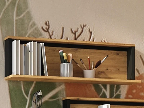 Étagère SPLIT Noir/chêne Artisan en ligne vente 1