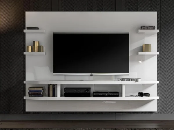Mur Tv-hifi WALI Blanc/blanc Brillant en ligne officielle 1