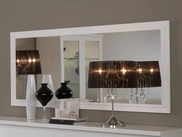 ﻿soldes Miroir ROMEO 180 Cm Blanc Laque 1
