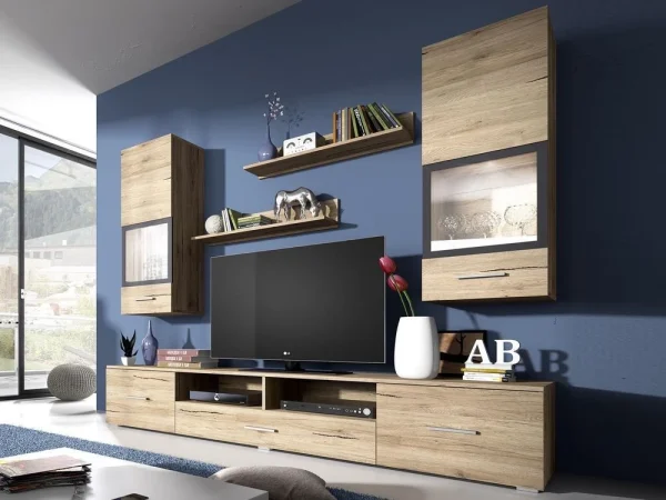 Mur Tv-hifi SAUNA 01 5 Portes Sanremo Sans Led vente à bas prix 1