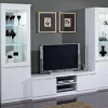 prix pas cher Mur Tv-hifi REBECCA Blanc Laqué Avec Led 22