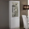 Vitrine REBECCA 2 Portes Blanc Laque Avec Led nouveau produit 17