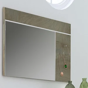 pas cher Miroir PADEL 120 Cm Blanc/chêne Endgrain 9
