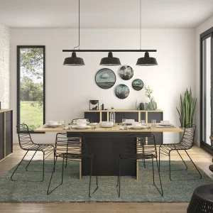 Étagère RAFFA 160 Cm Chêne Artisan/noir meilleure qualité 10