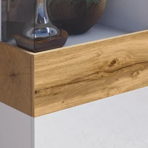 aux meilleurs prix Commode SILAC 2 Portes (gauche) Blanc/chêne Wotan Sans Led 11
