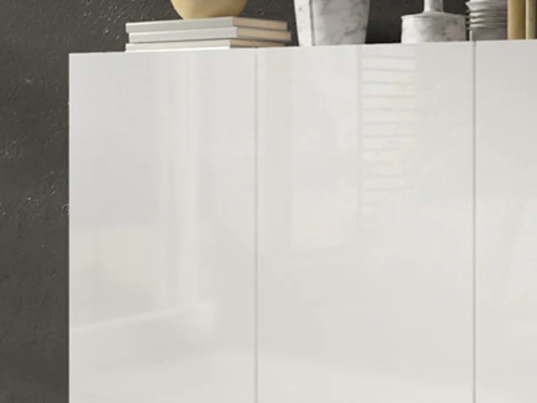Service Clients Dédié Commode DOLES 3 Portes Blanc/blanc Brillant 3
