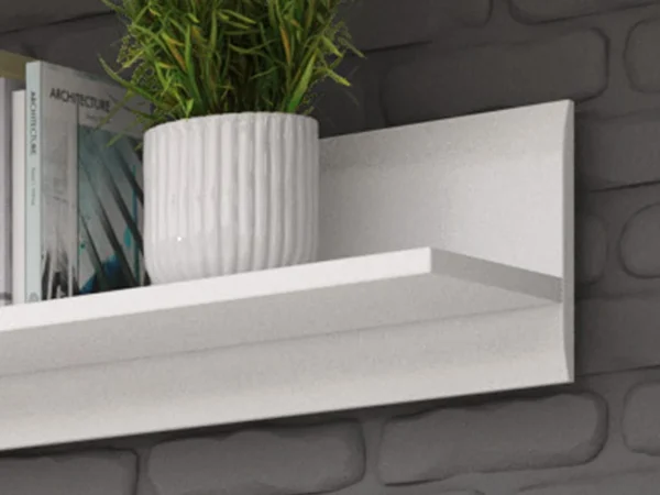 Etagère Murale TULIO 180 Cm Blanc/blanc Laqué grossiste en ligne 3
