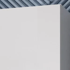 Armoire Murale HELA 1 Porte Vitrée Blanc Brillant Sans Led REMISE allant 10