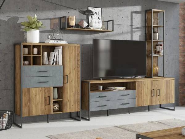 Étagère MODECO 100 Cm Appenzeller/matera Clair le grand escompte 3