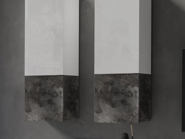 Retour gratuit en magasin. Mur Tv-hifi POWAR 5 Portes Blanc/ardoise 3