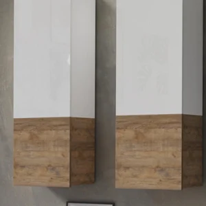 grande surprise Mur Tv-hifi POWAR 5 Portes Blanc/chêne Sandal 11
