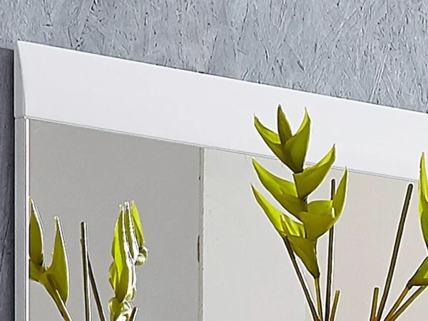 Miroir PITTA 89 Cm Blanc Brillant marque pas cher 3