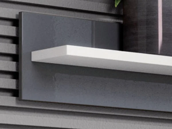 Étagère Murale BRILLAT 120 Cm Blanc/gris Billant excellent qulity 3