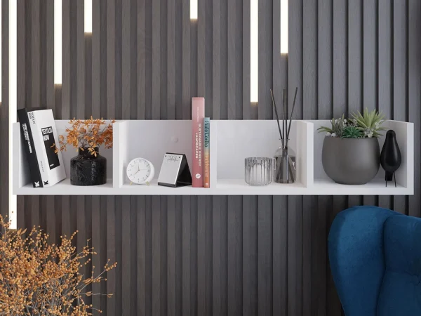 Étagère LOTIZ 95 Cm Blanc mode pas chere 3