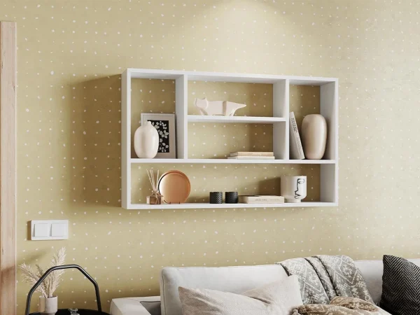 Étagère PAPOK 100 Cm Blanc soldes luxe 3