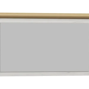 Miroir KORFA 120 Cm Blanc/brun Doré mode pas cher 7