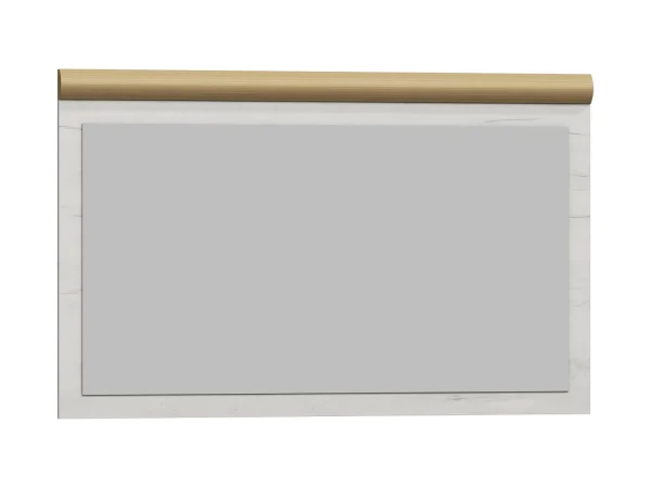 Miroir KORFA 120 Cm Blanc/brun Doré mode pas cher 3