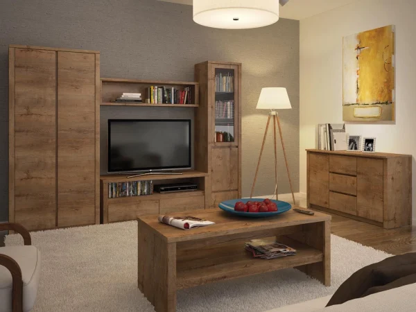 nouveau produit Armoire Murale MONTY 130 Cm Chêne Lefkas 3