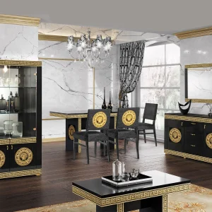 vente luxe pas cher Miroir SIMBA 140 Cm Noir/or 9