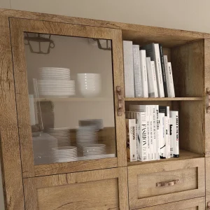 Armoire NEVAS 4 Portes 3 Tiroirs Chêne Lefkas vente luxe pas cher 10